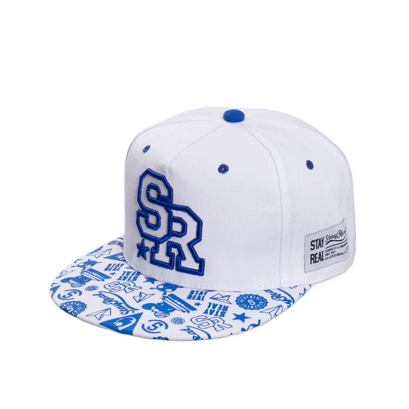 Snapback Hat Flat - Yeni Moda Nakış Harfli SR Beyzbol