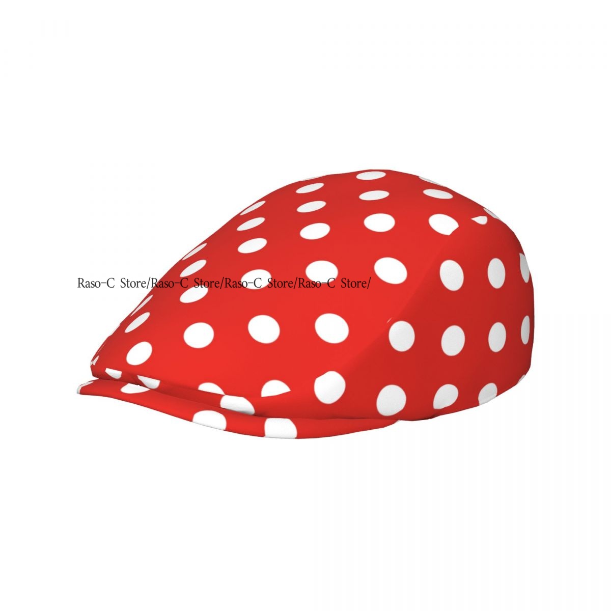 Newsboy Cap Ivy - Unisex Yetişkinler İçin Kırmızı Zemin Üzerine