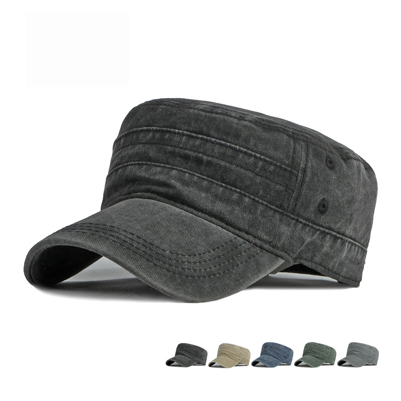 Snapback Hat Flat - İlkbahar Yaz Kısa Kenarlı Ordu Şapka