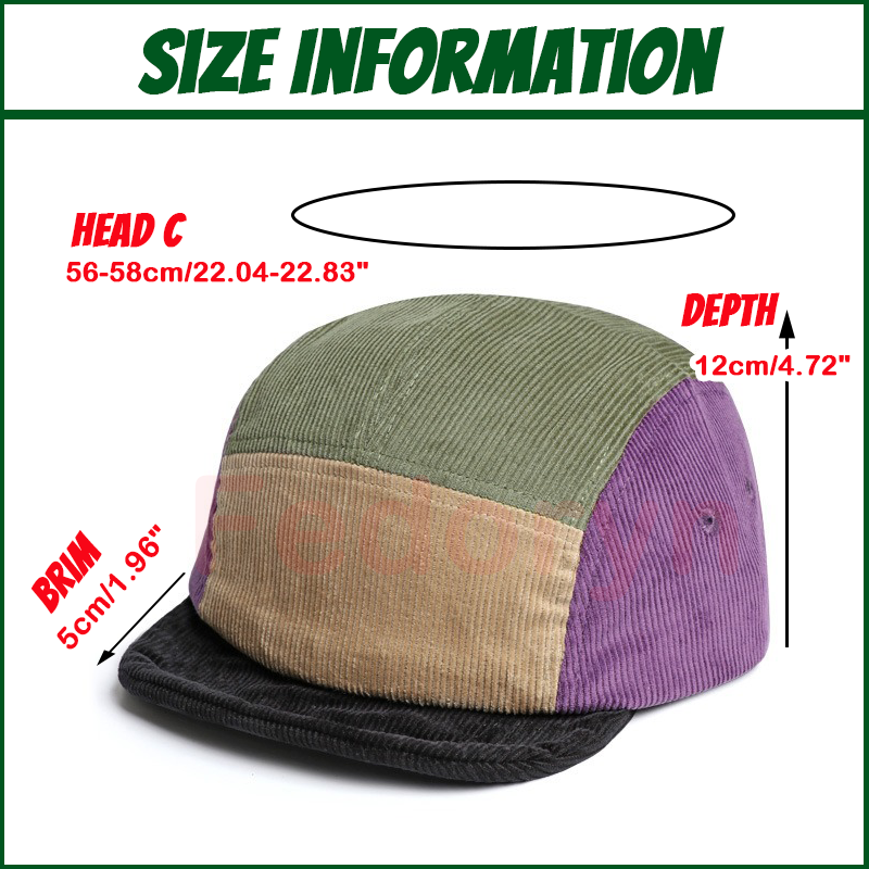 Fedoryn Özel Nakış Retro Kadif - Corduroy Cap 5 Panel incelemesi ve fiyatı